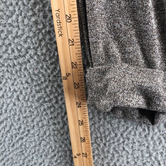 J Jill Pants Womens Medium Petite Gray Wearever Marled Crop Pull On Cuffed Ankle - Picture 11 of 13